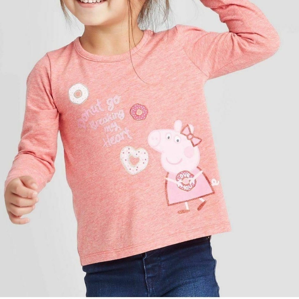 Girl’s Peppa Pig Valentines Day Shirt